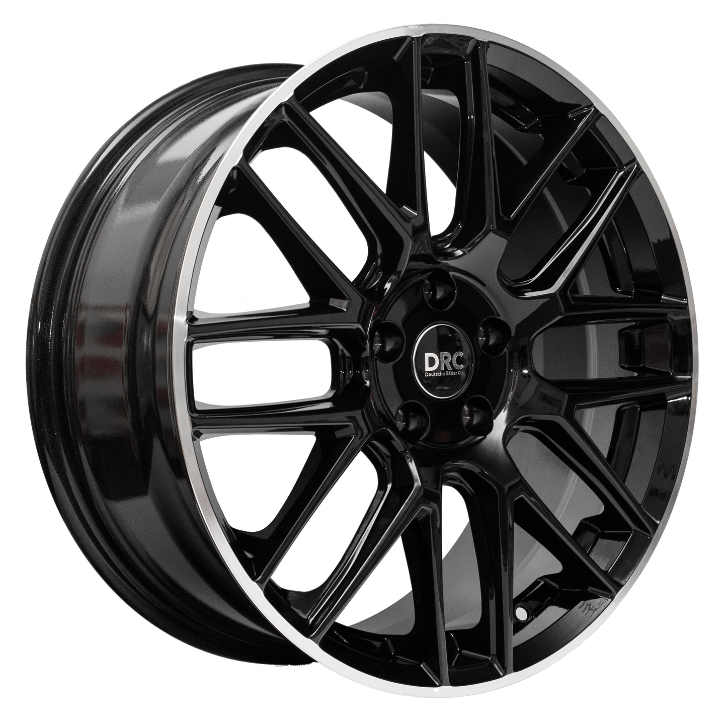 DRC Dynamo - Gloss Black / Polished Rim (Set of 4)